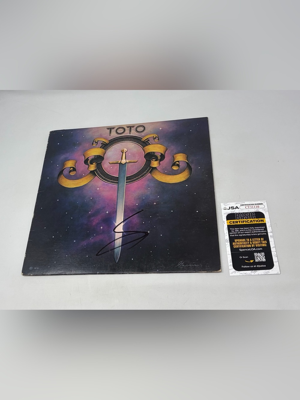 Steve Lukather signed Toto Self Titled Album JSA COA